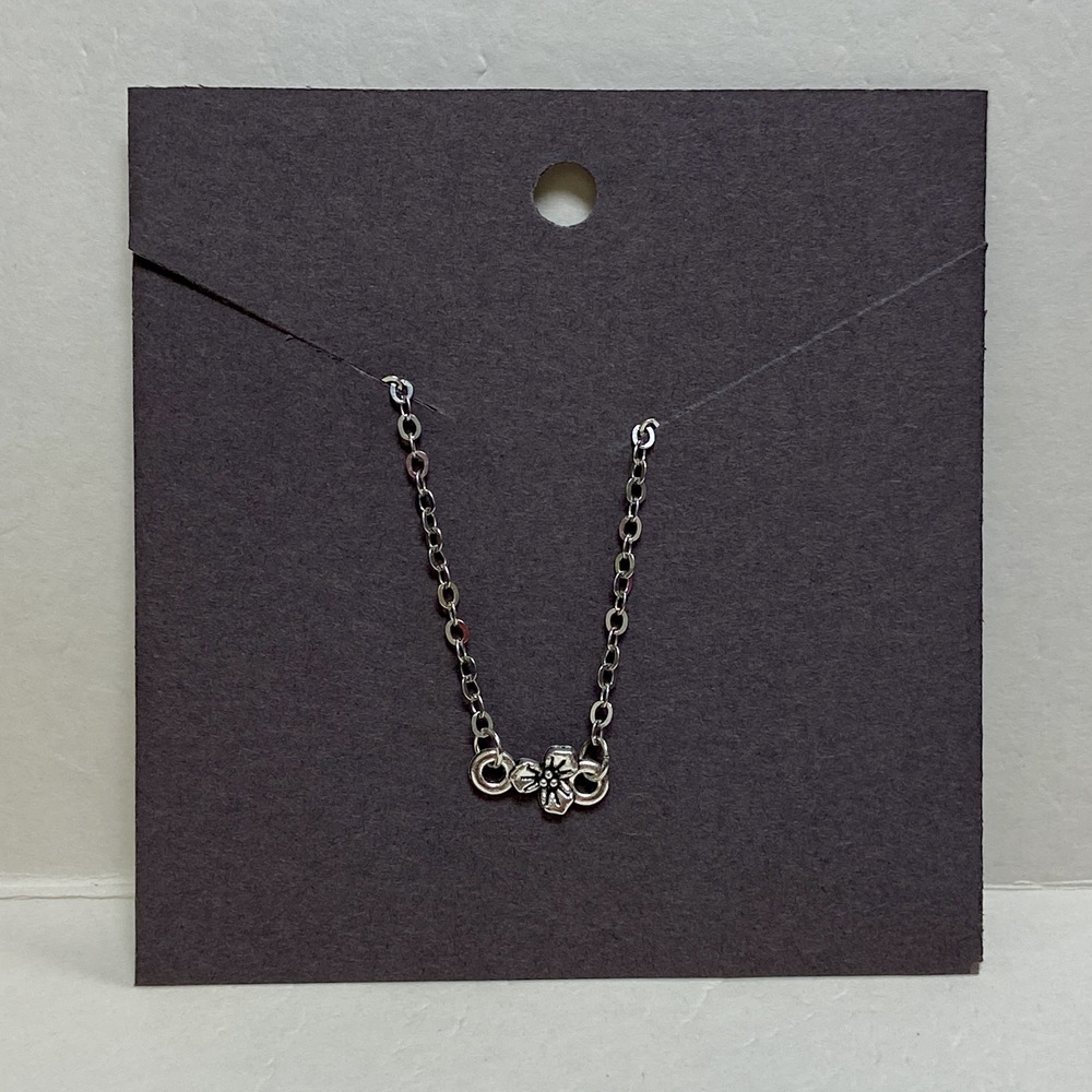 🦚 10 for $10 🦚 Dainty Birthroots Flower Charm Necklace